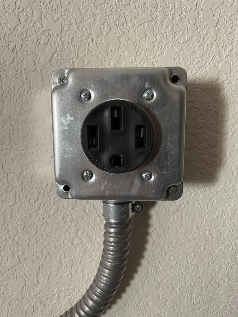 NEMA 14-50 outlet installed for Smart Home Electrical in Murphy